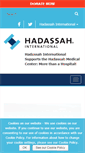 Mobile Screenshot of hadassahinternational.org